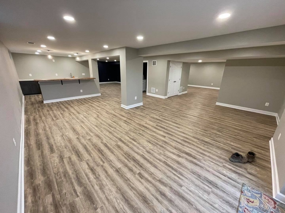 Basement remodeling in Bristow
